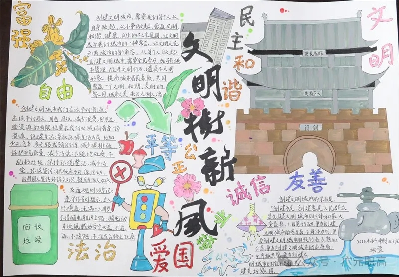 创文明城市手抄报